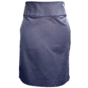 Banana Republic Pencil Skirt Black Cotton Blend Size 8